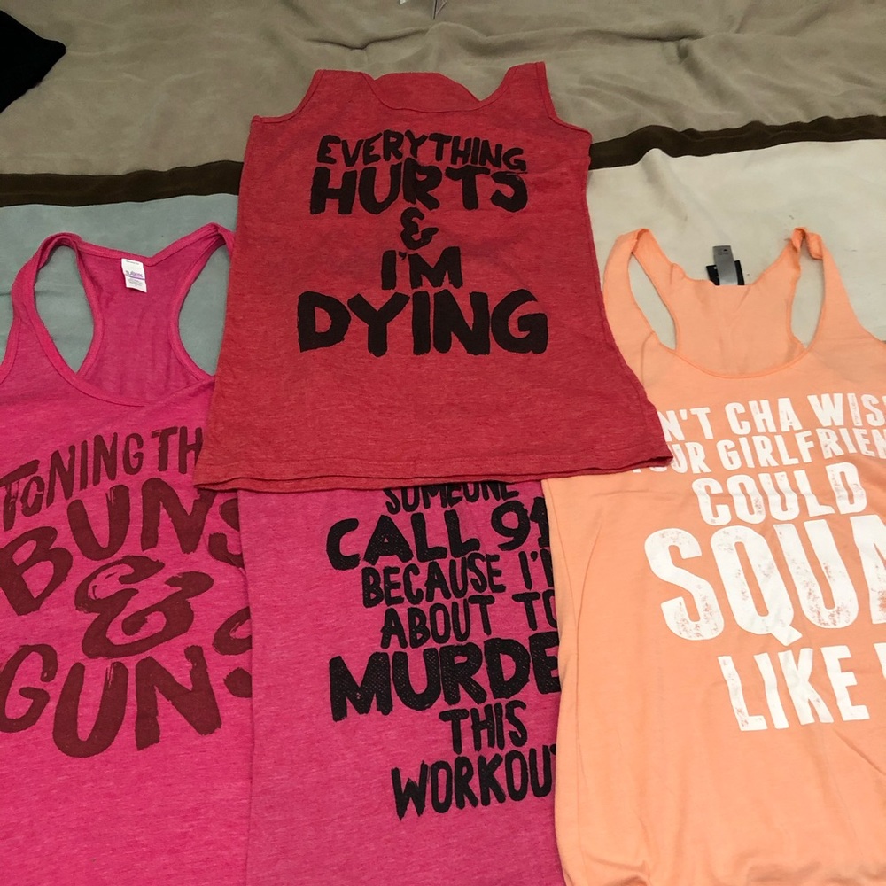 Bundle of great tank tops ,,almost new